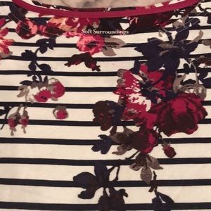 Soft Surroundings cotton long sleeve top